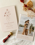 HAZEL Terracotta Boho Save the Date Template