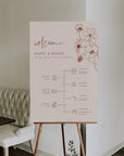 HAZEL Wedding Order of Events Sign Template