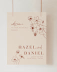 HAZEL Welcome to Our Wedding Sign Template