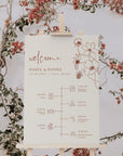 HAZEL Wedding Order of Events Sign Template