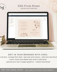 HAZEL Terracotta Wedding Program Template