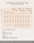 HAZEL | Terracotta Wedding Seating Chart Plan Template