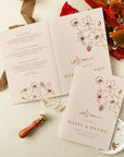 HAZEL Terracotta Wedding Program Template