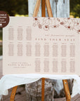 HAZEL | Terracotta Wedding Seating Chart Plan Template