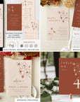 HAZEL Terracotta Wedding Stationery Templates Bundle