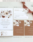 LAUREL Boho Wedding Invitation Suite Template