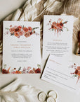 SCARLETT Bohemian Wedding Invitation Template Set
