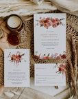 SCARLETT Bohemian Wedding Invitation Template Set