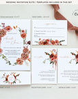 SCARLETT Boho Wedding Invitation Suite Template