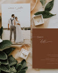 SIENNA Terracotta Boho Save the Date Template