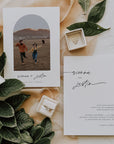 LAURA Modern Boho Wedding Invitation Template