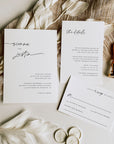 LAURA | Modern Boho Wedding Invitation Suite Template