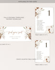 LAUREL Printable Seating Cards for Wedding Boho