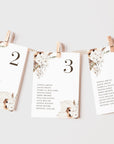 LAUREL Printable Seating Cards for Wedding Boho