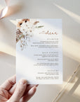 LAUREL Boho Wedding Menu Template
