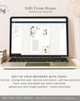 LAUREL Printable Seating Cards for Wedding Boho