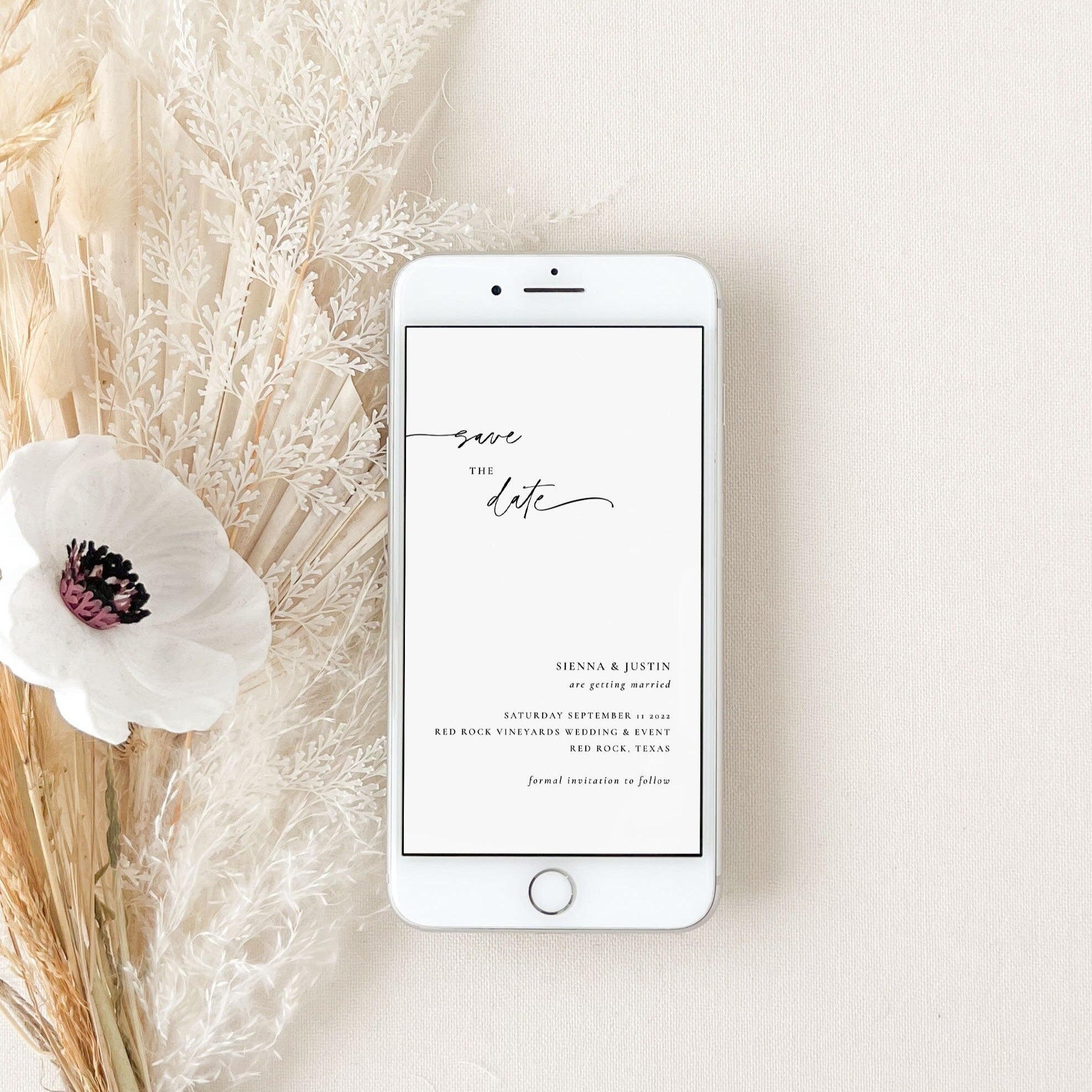 LAURA Modern Save the Date Electronic