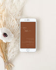 SIENNA Terracotta Save the Date Digital