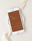 SIENNA Terracotta Save the Date Digital