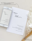 LAURA Modern Save the Date Electronic