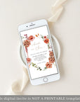 SCARLETT Wedding Invitation with Rsvp Boho Chic