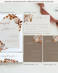MARIGOLD Boho Wedding Invitation Template Suite