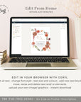 SCARLETT Boho Wedding Invitation Suite Template