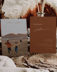 SIENNA Terracotta Boho Wedding Invitation Template