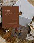 SIENNA Terracotta Boho Wedding Invitation Template