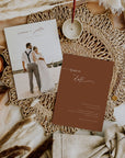 SIENNA Terracotta Boho Save the Date Template