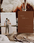 SIENNA Terracotta Boho Save the Date Template