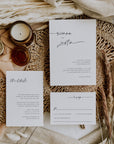 LAURA | Modern Boho Wedding Invitation Suite Template