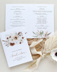 LAUREL Template for Wedding Program