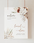LAUREL Welcome Wedding Sign Template
