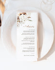 LAUREL Boho Wedding Menu Template