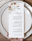 LAUREL Boho Wedding Menu Template