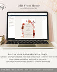 SCARLETT Boho Wedding Invitation Suite Template