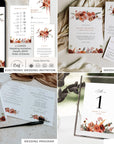 SCARLETT Boho Wedding Stationery Template Bundle