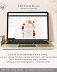 SCARLETT Boho Wedding Save the Date Template