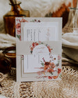 SCARLETT Boho Wedding Invitations with Rsvp Template