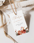 SCARLETT Boho Wedding Favor Tags Template