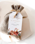 SCARLETT Boho Wedding Favor Tags Template