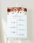 SCARLETT Wedding Order of Events Sign