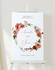 SCARLETT Boho Wedding Welcome Sign Template