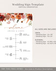 SCARLETT Wedding Order of Events Sign