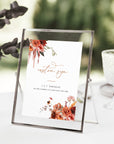 SCARLETT Boho Wedding Sign Template Editable