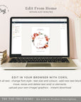 SCARLETT Boho Wedding Welcome Sign Template