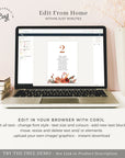 SCARLETT Boho Seating Chart Cards for Wedding Template