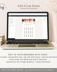 SCARLETT Boho Seating Chart Wedding Template