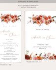 SCARLETT Boho Wedding Program Template